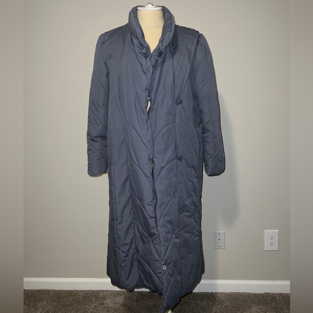 Vintage puffer trench coat